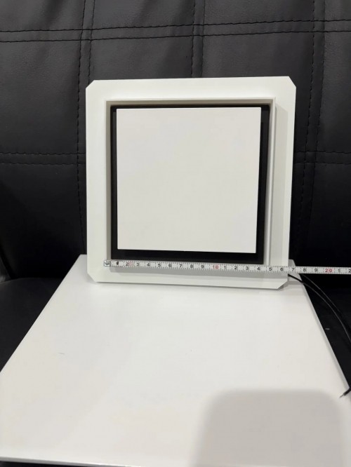 Теневой магнитный диффузор с вентилятором квадратный под плитку 150х150/125 мм